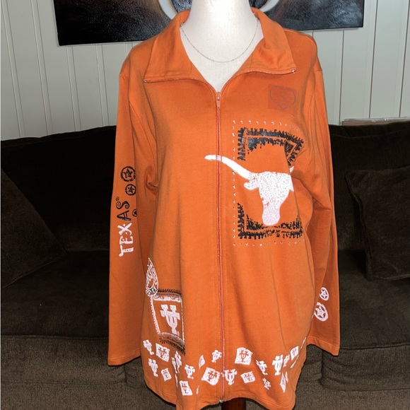 P. Michael • Texas Longhorn • Orange • Collegiate Apparel • Medium • Jacket •New - Picture 1 of 16